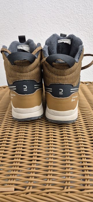 Botas de criança quechua - Impermeável castanhas