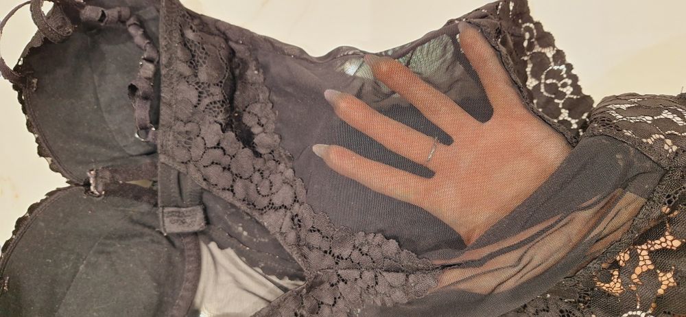 Esotiq czarne koronkowe body S 75B