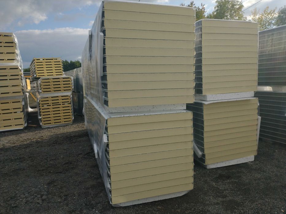 Płyta warstwowa ścienna PIR gr 100mm 1 gat RAL 9010 BIAŁA dostępna od reki!