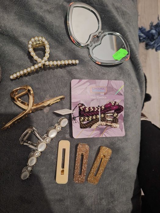 Nowe spinki gumki +lusterko