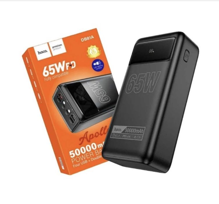 Power bank 50000mAh 65W hoco db81a