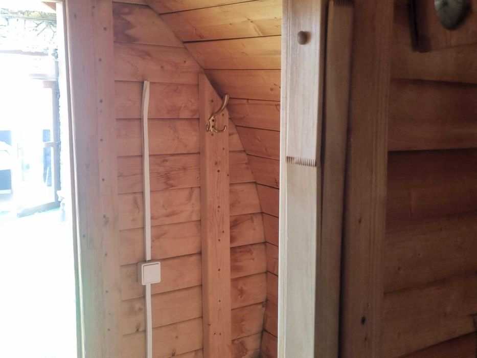 sauna beczka 4m/używana/okazja.