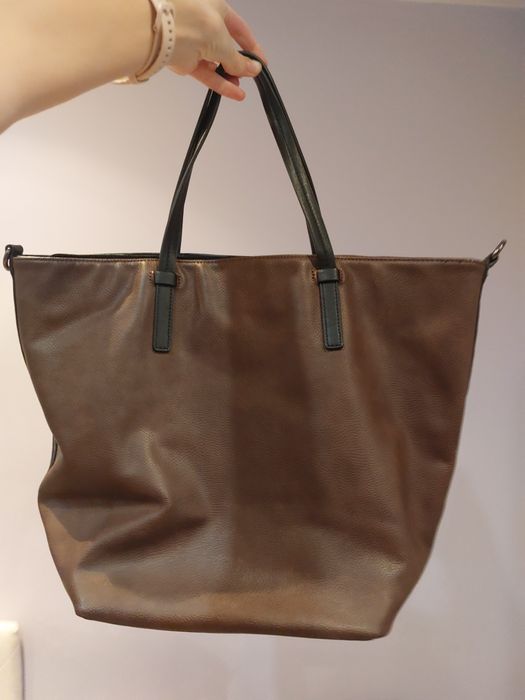 Duza brazowo-czarna shoperka by Jemioł,