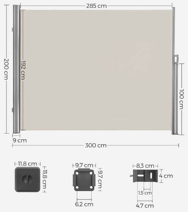 Markiza 200x300 roleta, zewnętrzna GSA200K02