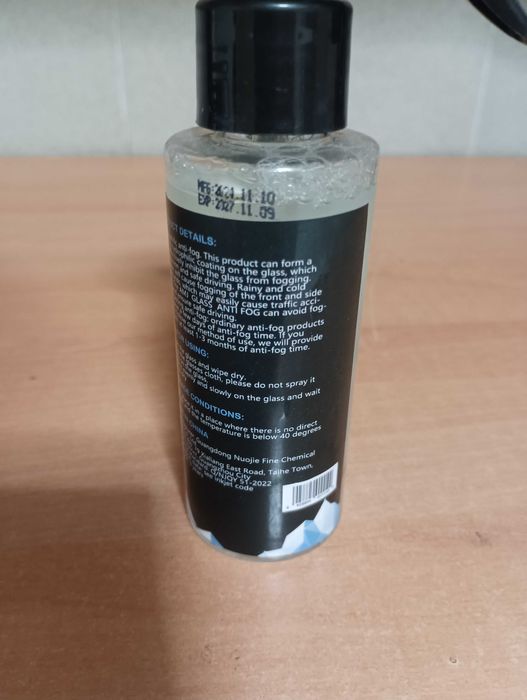 Spray Agente anti embaciamento