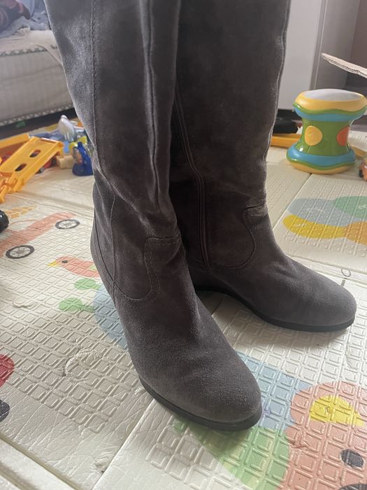 Сапоги натуральна замша