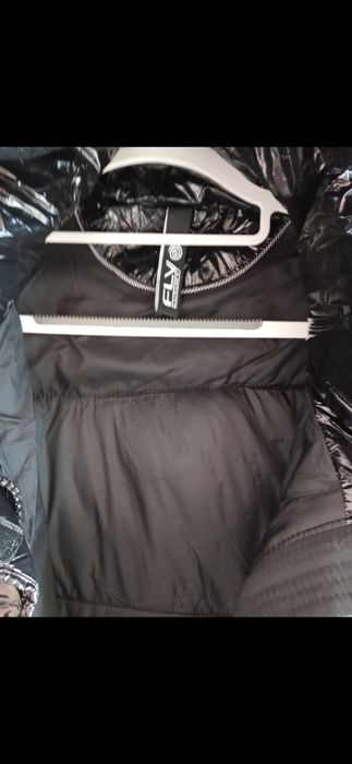 Fly Luksury NOWA Ciepła Gruba Lekka Zimowa Kurtka z Kapturem 46/18