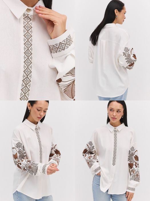 Модна вишиванка. Сучасна вишита сорочка. 4кольори!