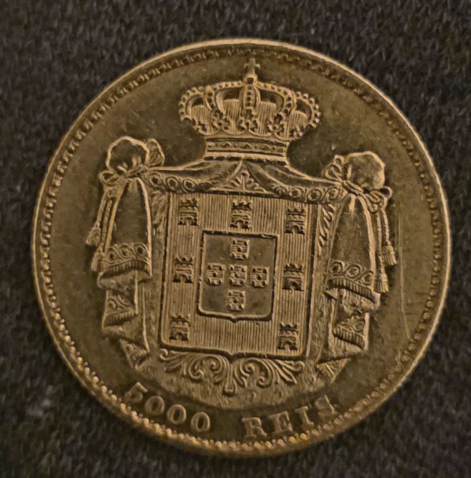 5000 Reis D. Luís I, 1869
