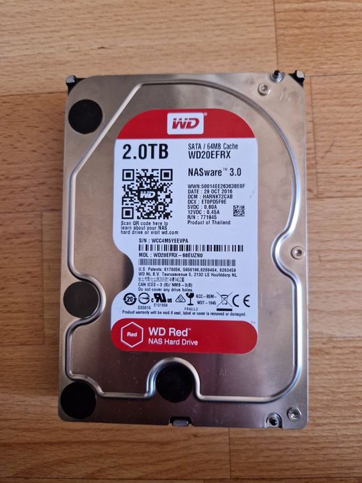 WD RED NAS WARE 3.0 2000gb 2TB 5400rpm sata3 диск hdd Уцінка
64M
