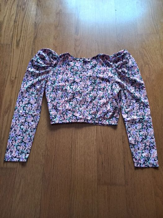 Crop top de seda T. U