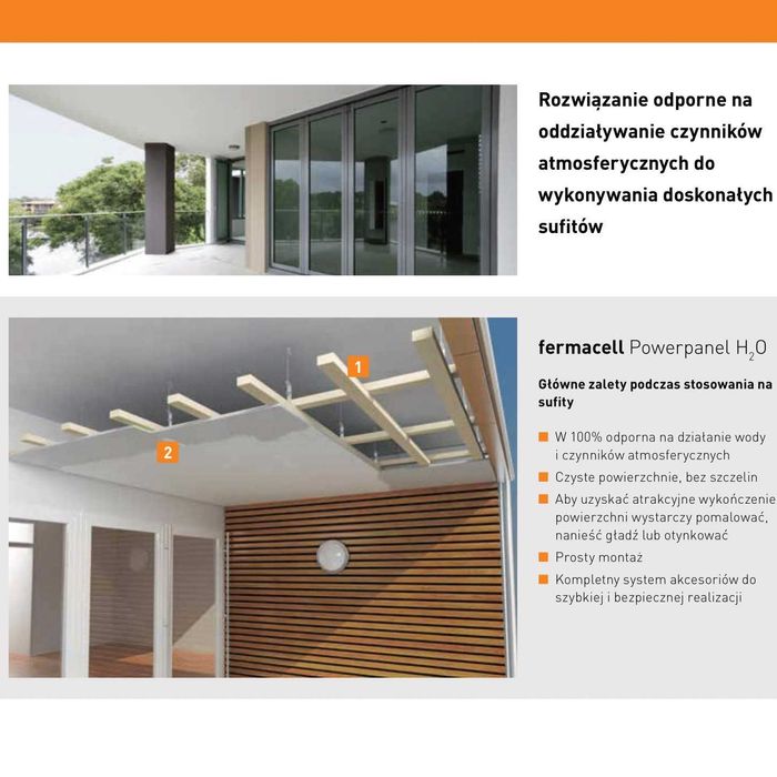 Płyta cementowo włóknowa FERMACELL POWERPANEL H2O płyty konstrukcyjne