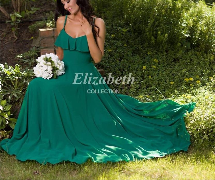 Sukienka zwiewna zielona