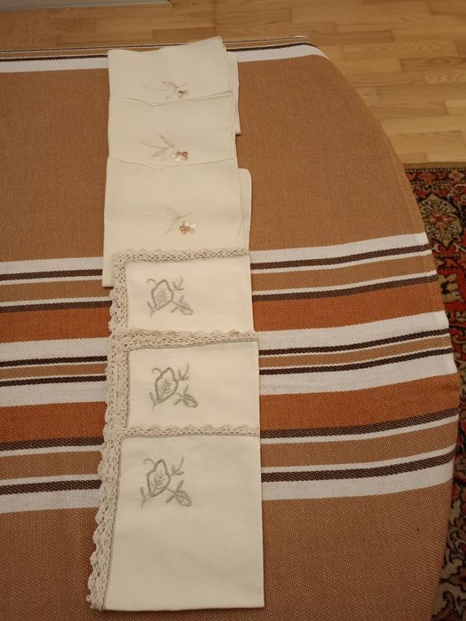 Piękne serwetki obiadowe -6szt ręczne arcydzieło..
