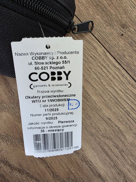 Okulary taktyczne Cobby WTU nr1