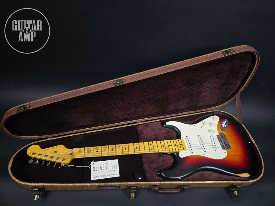 Nashguitars S57 3 Tone Sunburst Stratocaster Custom Shop Medium Relic