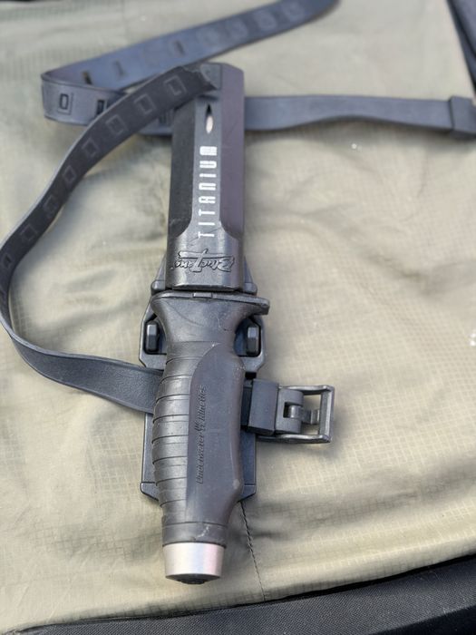 Водолазний ніж Blue Tang Titanium Zalewski (титановий, дайверський)