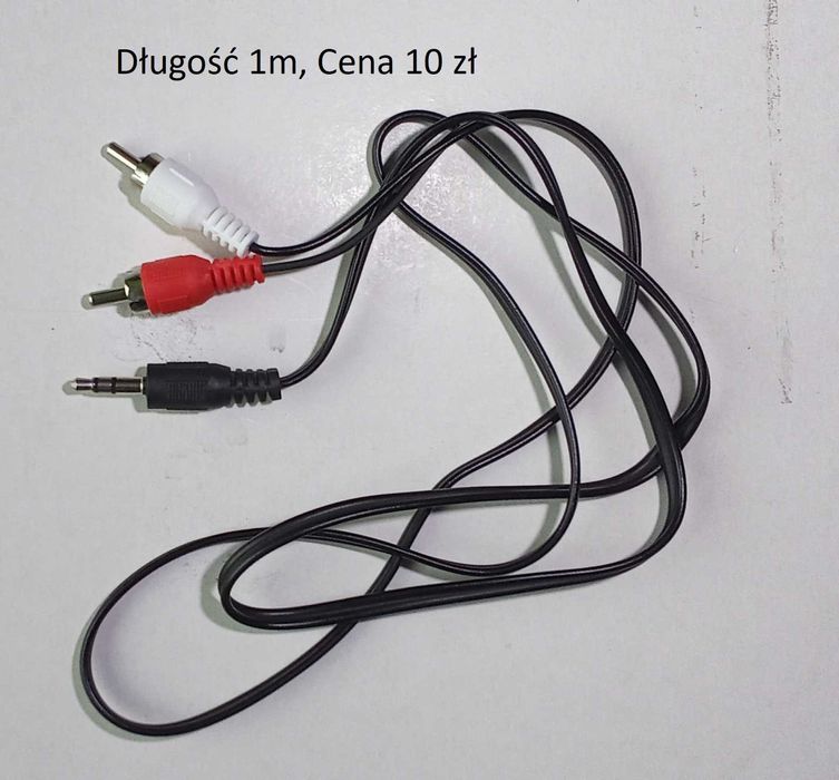 Kabel Przewód Audio Głośnikowy Aux 3,5 mm do 2RCA