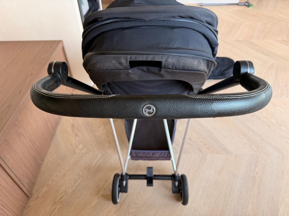 Wózek Cybex Mios 2.0 Chrome + Deep Black + śpiworek