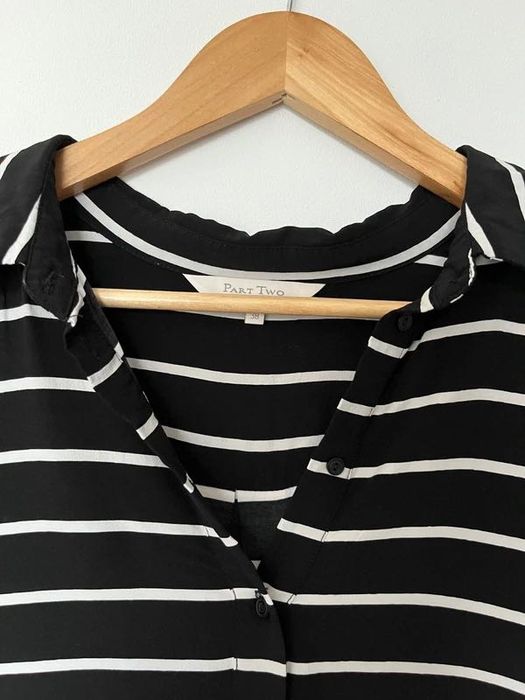 Koszula Part Two w czarno-białe paski, rozm. 38