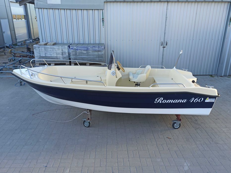 ! PROMOCJA ! łódź motorowa Romana 460 LUXUS fotel, radio, oświetlenie