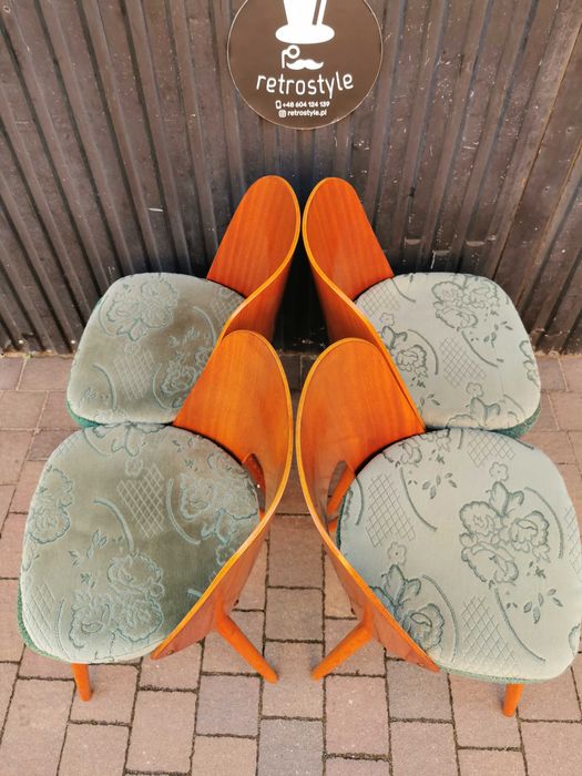 Krzesła TON (Thonet) proj. Oswald Haerdtl, Czechosłowacja '60, PRL