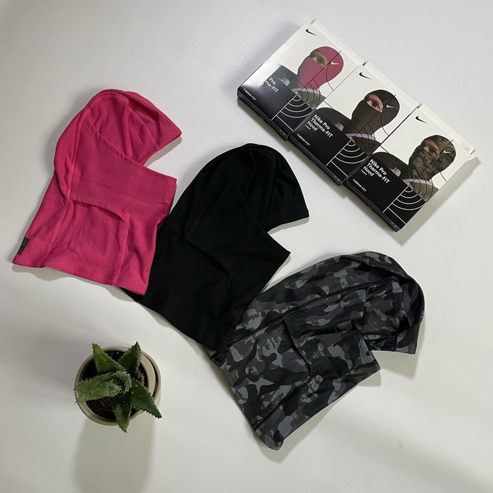 Балаклава Nike Ski mask чорна рожева камуфляж найк макса nike