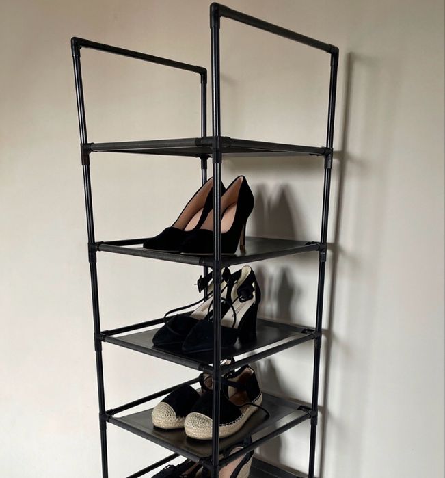 Półka na buty 10 półek modułowa organizer regał czarna