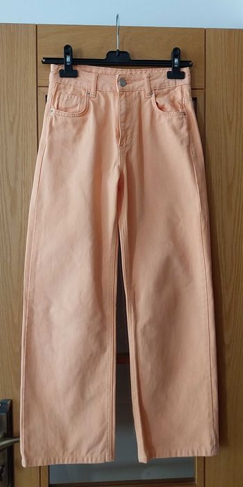 Calças de ganga  laranja/salmão  tamanha 32