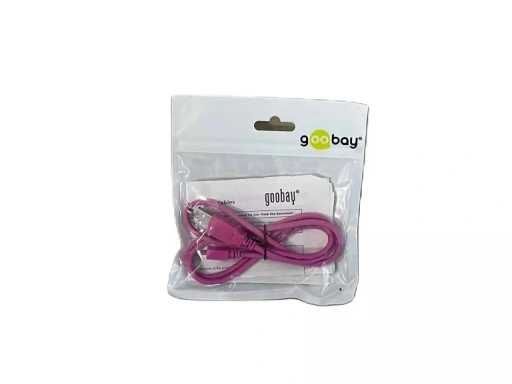 GOOBAY kabel high speed MINI USB 2.0 różowy