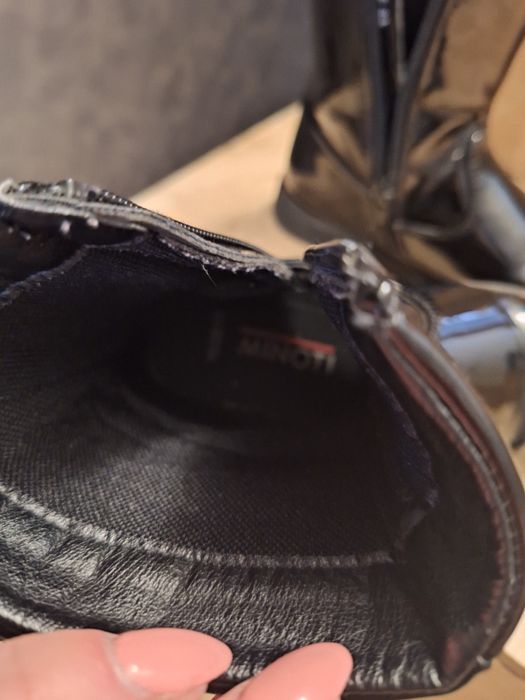 Kozaki lakierkowe rozm 29