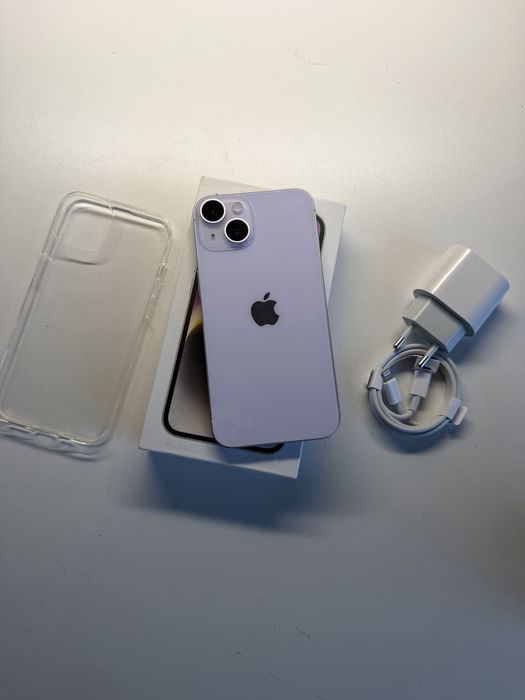 iPhone 14 128gb fioletowy bateria 100% komplet