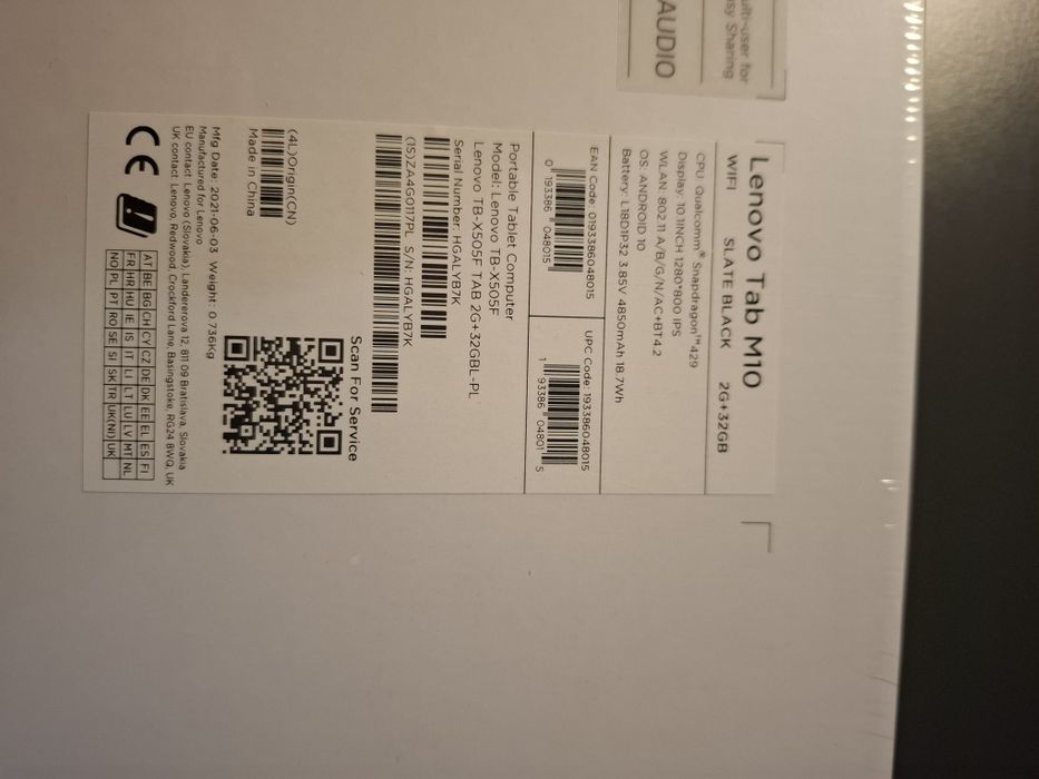 Tablet Lenowo M10