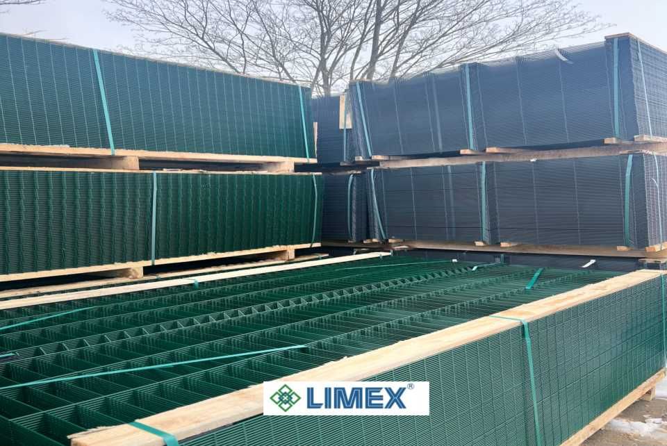 Ogrodzenie panelowe 120 cm panel+słupek+obejma+podmurówka LIMEX