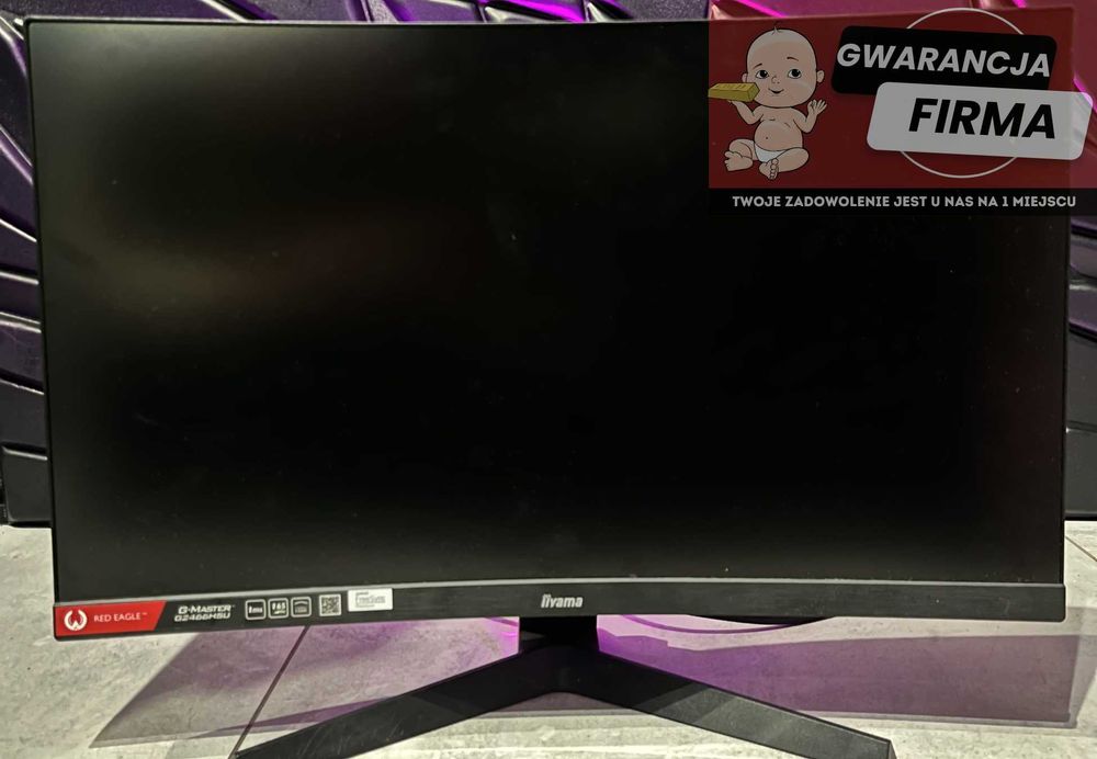 Monitor IIYAMA G-Master G2466HSU | Używany | 23.6 " | 165Hz | Curved |