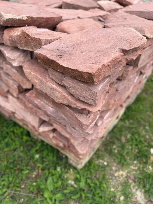 dzikówka piaskowiec czerwony na mur ogrodzenie na grila cegła