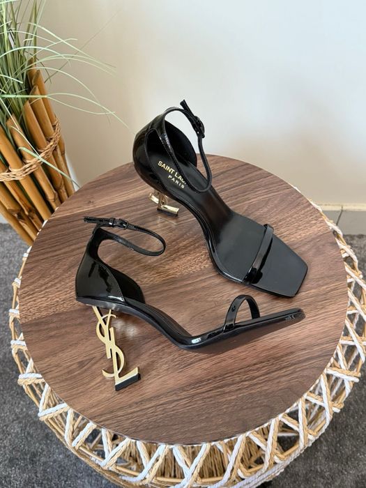 Szpilki Ysl black leather