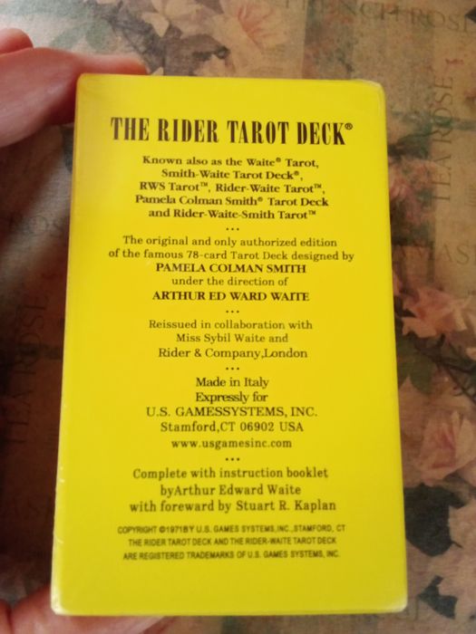 Baralho Tarot Rider Waite Versão Inglesa