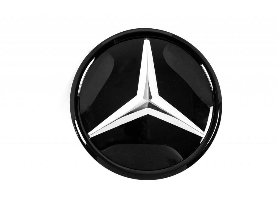 Mercedes E-сlass W213 2016-2023 рр. Передня емблема під склом, чорна окантовка a0008881000
