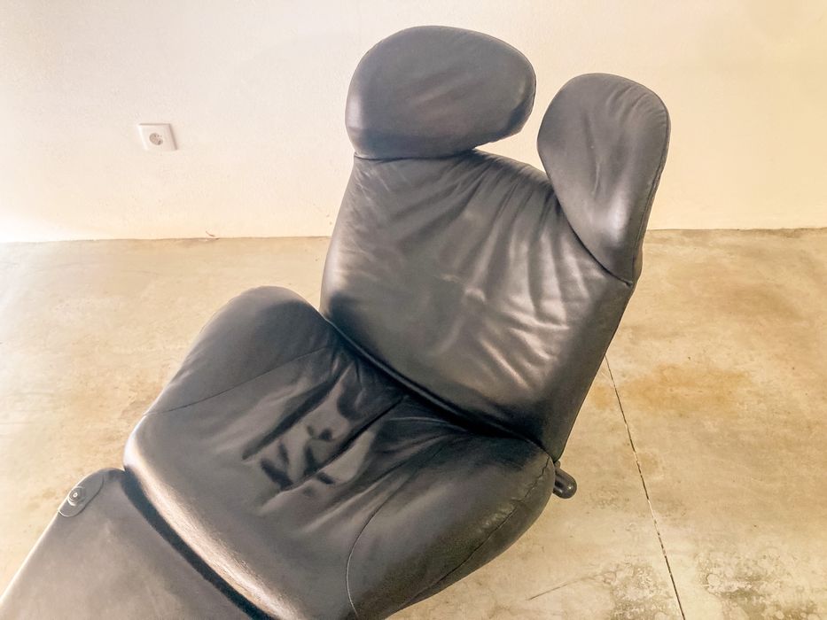 poltrona design Wink de Toshiyuki Kita para Cassina em pele.