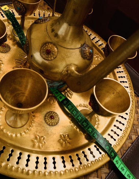 Conjunto cafeteira turca