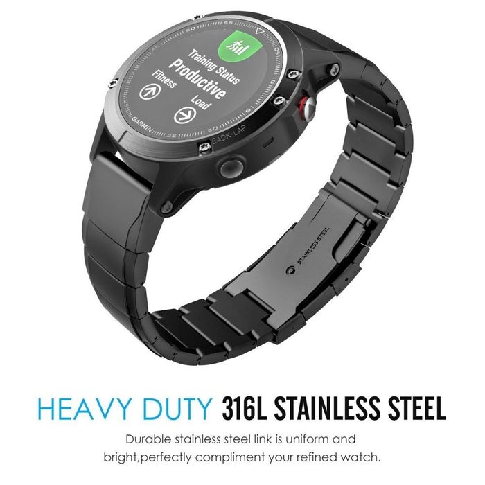 Bransoleta Steelband Do Garmin Fenix 5 / 6 / 6 Pro / 7