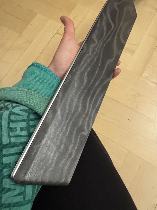 Декоративная накладка панели audi q8 e-tron 2023. Серая ,под дерево.