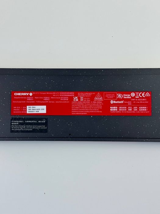 Клавіатура Cherry MX-LP 2.1 Compact Wireless QWERTZ Black