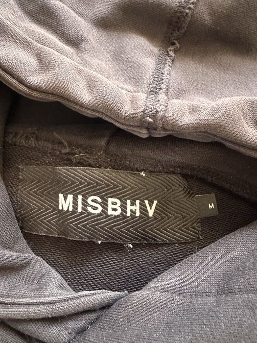 MISBHV bluza czarna z nadrukiem z kapturem
