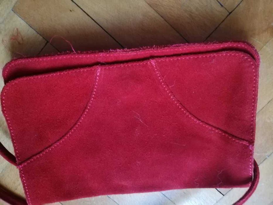 Kopertówka , zamsz , czerwona