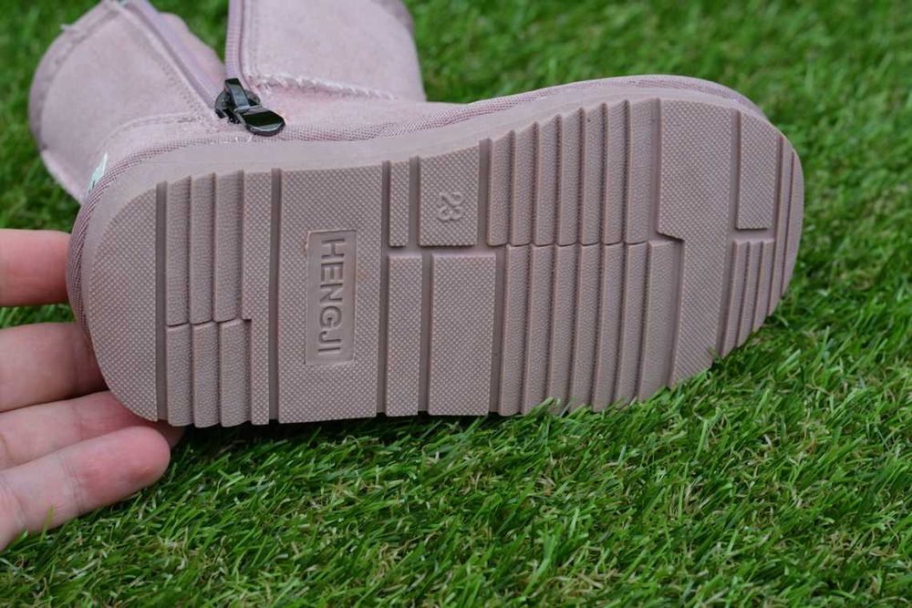 Детские угги ugg замша замшевые овчина розовые 28 17.5 см