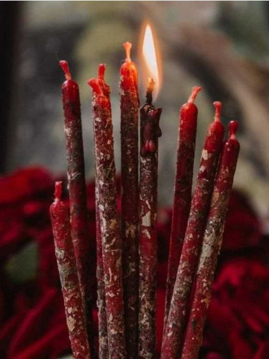 СВІЧКИ із заговором  та травами