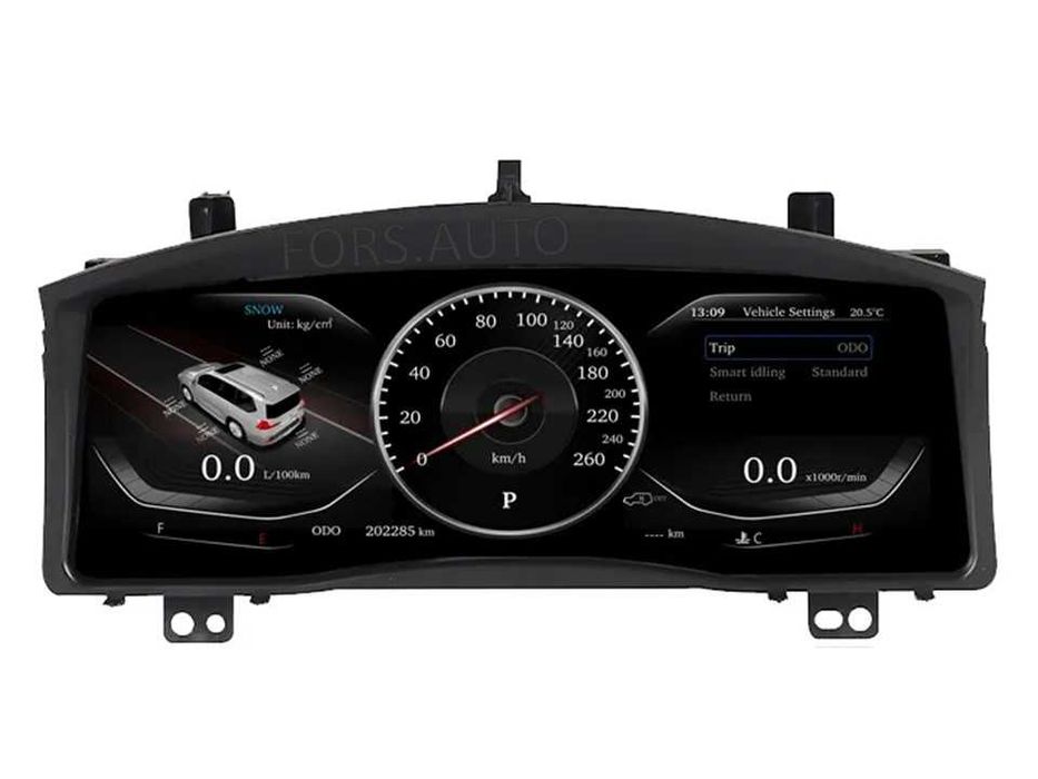Цифрова панель приладів Toyota Land Cruiser 200, Toyota 4Runner, Toyota Land Cruiser Prado, активний інформаційний дисплей.