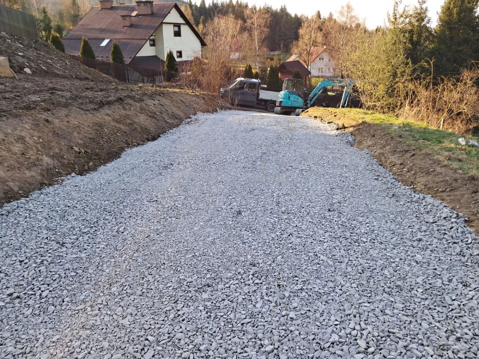 Utwardzenie terenu,drog dojazdowych / wywóz ziemi/ kopar